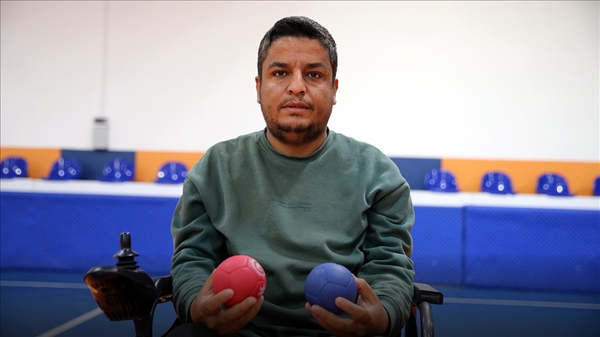 Kas erimesi hastası Şanlıurfalı genç, boccia spo… | Saglik