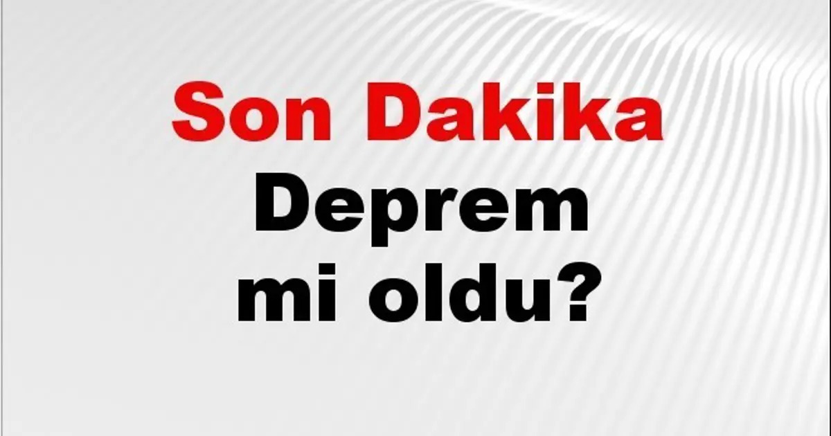 Muğla’da deprem şoku! AFAD ve Kandilli’den son dakika detayları.